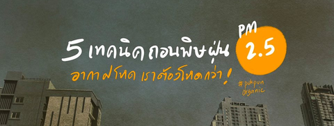 5 เทคนิคถอนพิษฝุ่น PM2.5